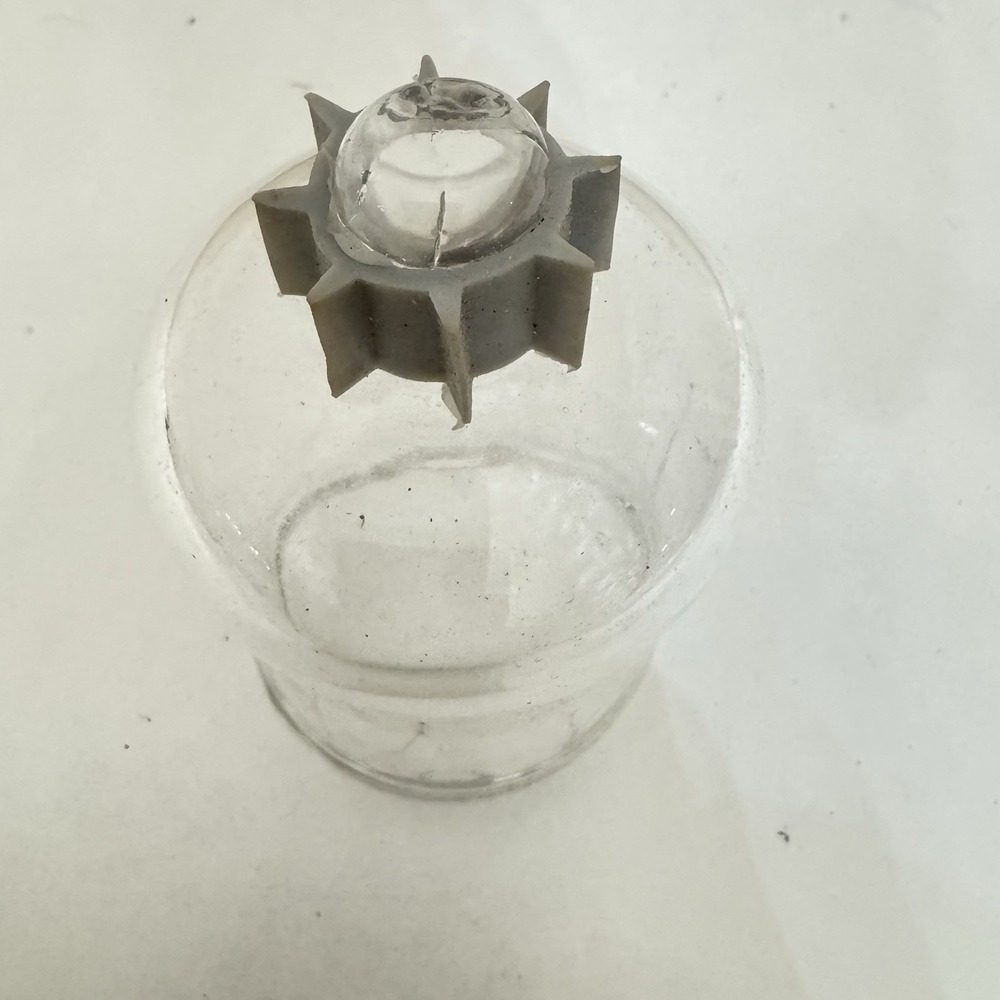 VINTAGE HOME INTERIORS HOMCO tulip clear glass‎ CANDLEHOLDER SCONCE SHADE
